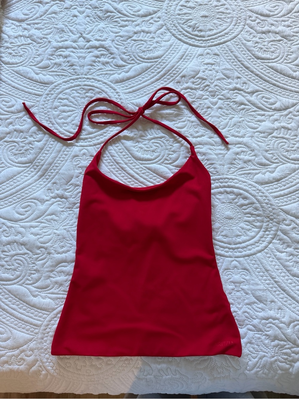 Aritzia flashing red contour halter top❤️